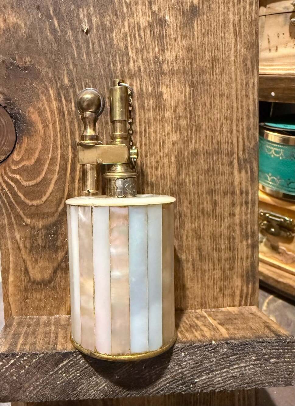 Vintage Tiffany & Co. Mother of Pearl Table Lighter, Mint Condition